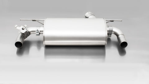 Remus Rear Silencer Left/Right with Integrated valves using the OE valve control system with 2 Carbon tail pipes Ø 102 mm angled, Titanium internals for BMW 1 Series F20/F21 LCI M140i 250 kW 2015-2019