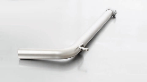 Remus Non-Resonated Cat back System Left/Right with Integrated valves including a Remus Sound Controller Module with 2 Carbon tail pipes Ø 84 mm angled, Titanium internals for Volkswagen Polo 6R 1.8 TSI GTI 141 kW 2014-